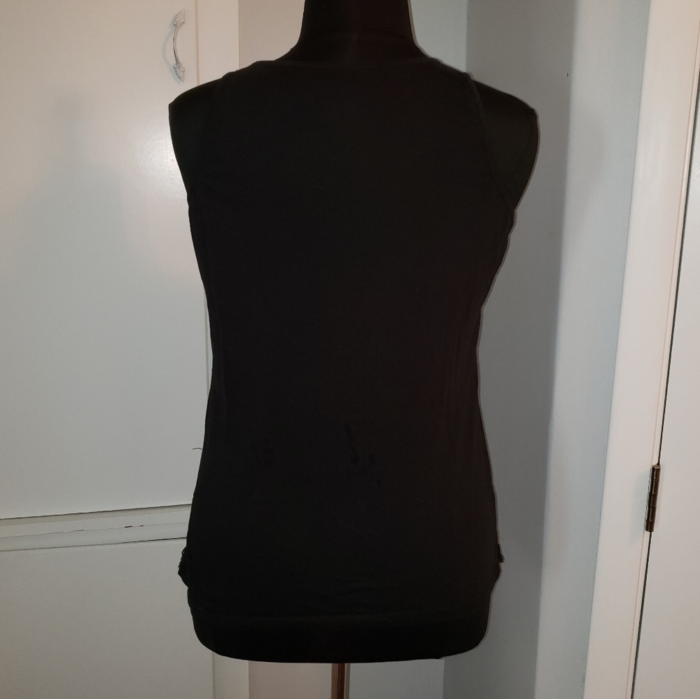 Lane Bryant 14 sequin sparkle black tank camisole - Picture 7 of 16